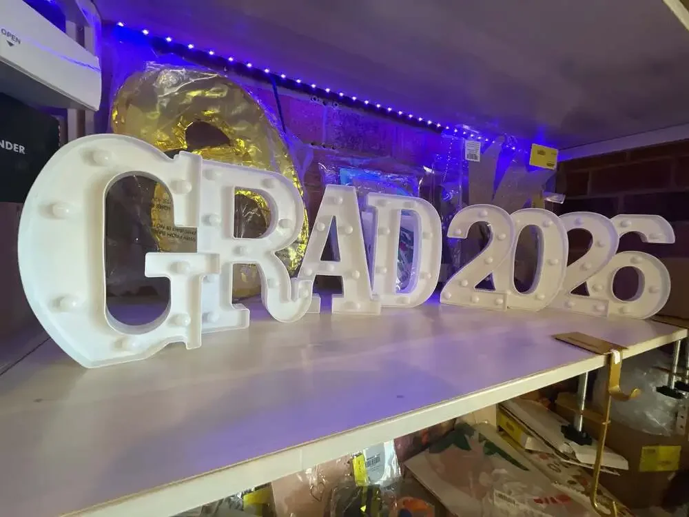 Graduation Decorations LED Marquee Light Up Letters GRAD 2026 Sign